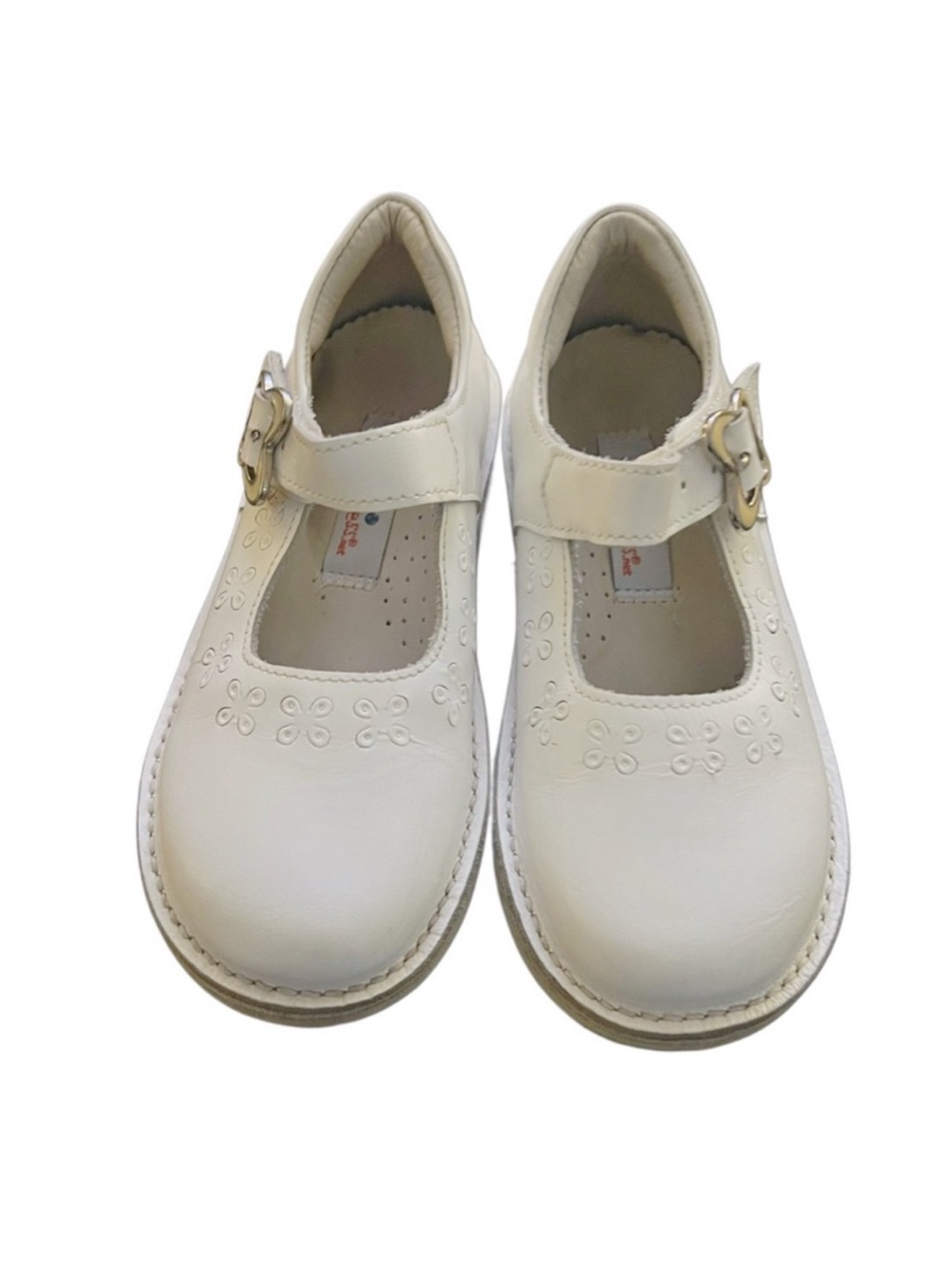 Kid Express White Mary Janes Dress Shoes Sz 11W